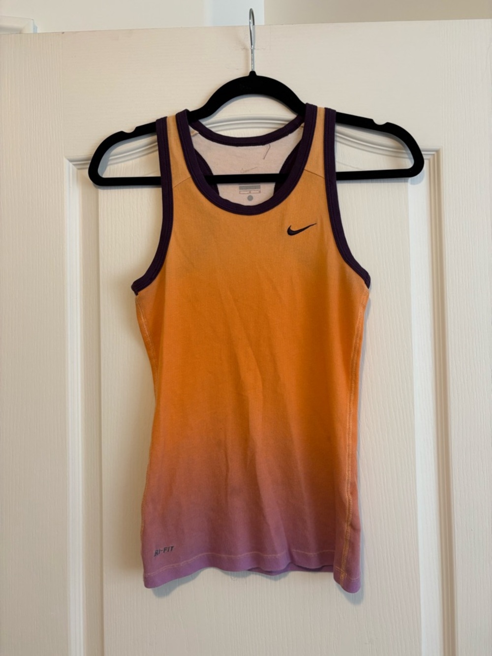 Nike Women’s Orange to Purple Ombre Dri-FIT Tank Top